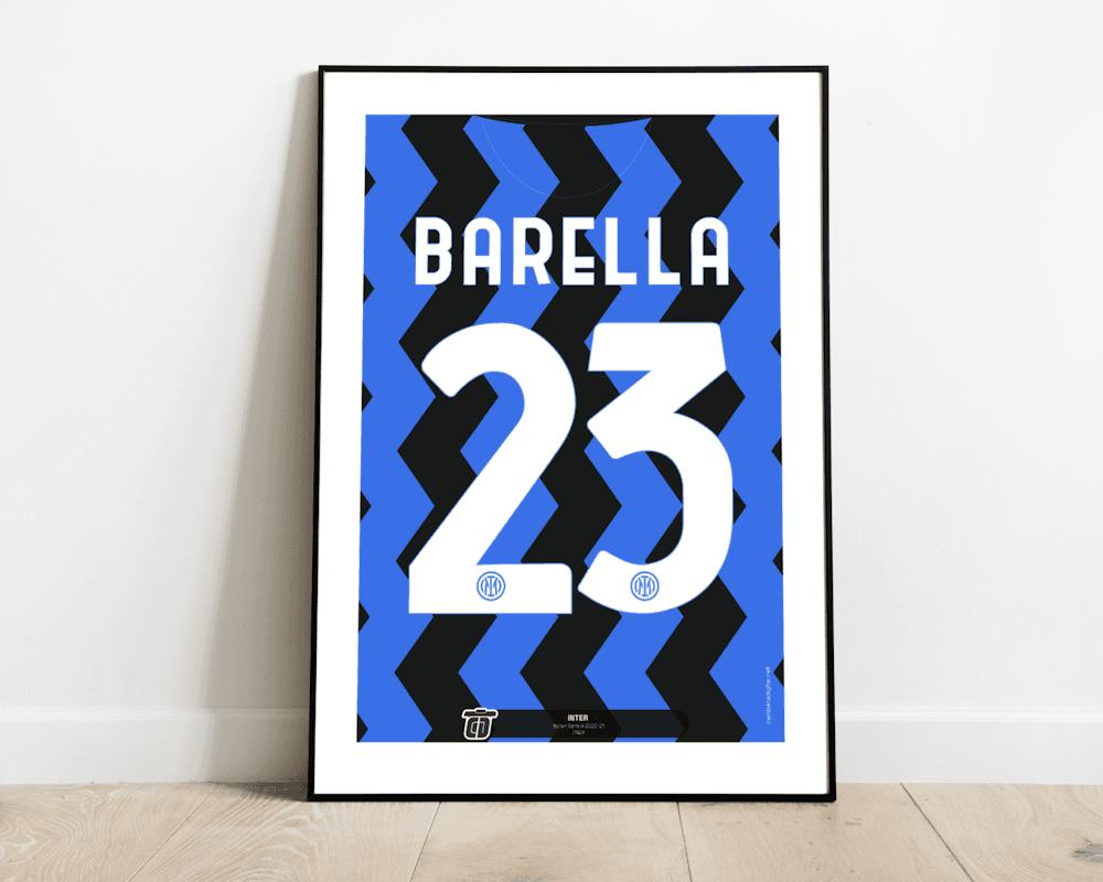 Poster Nicolò Barella Inter 2023-24