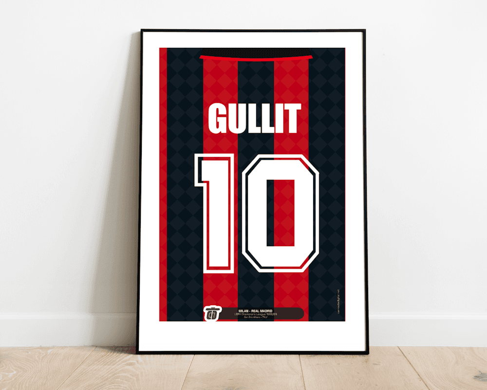 Poster Gullit Milan 1989