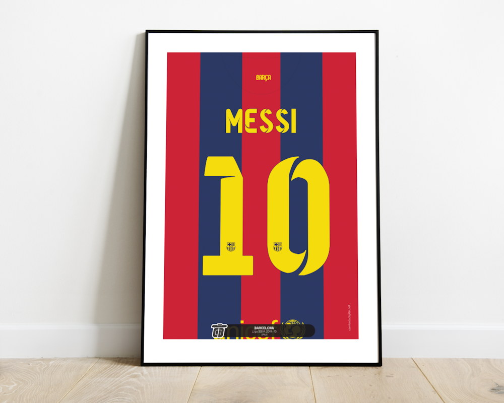Poster Lionel Messi Barcellona 2014-15
