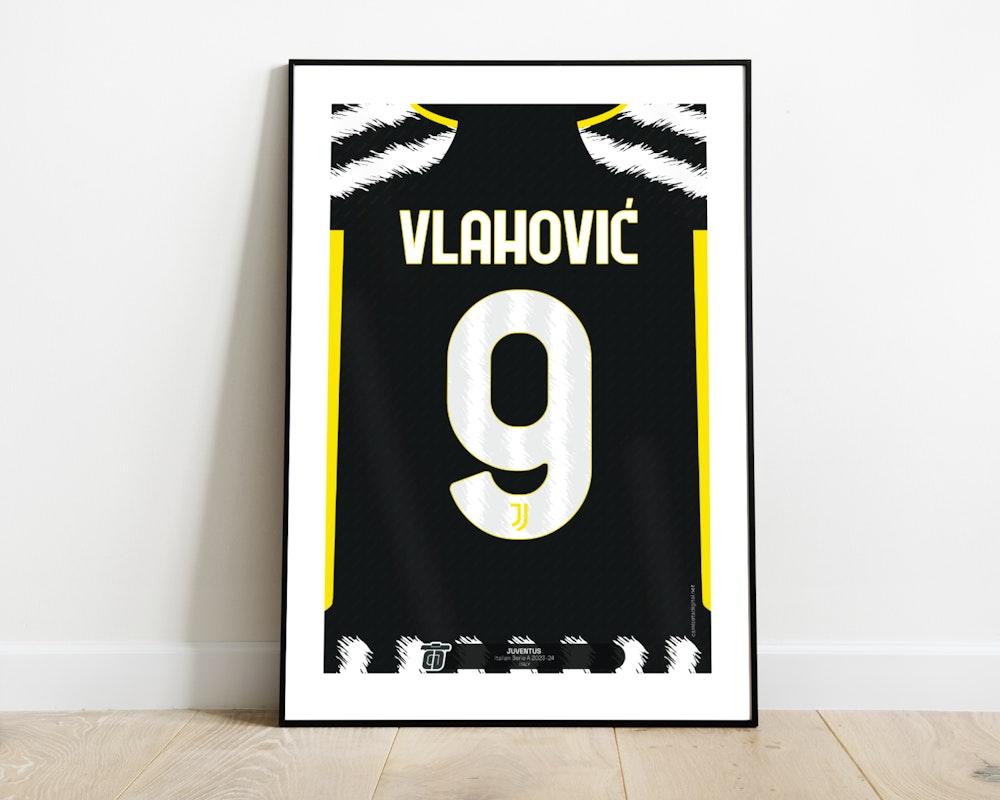 Poster Dusan Vlahovic Juventus 2023-24